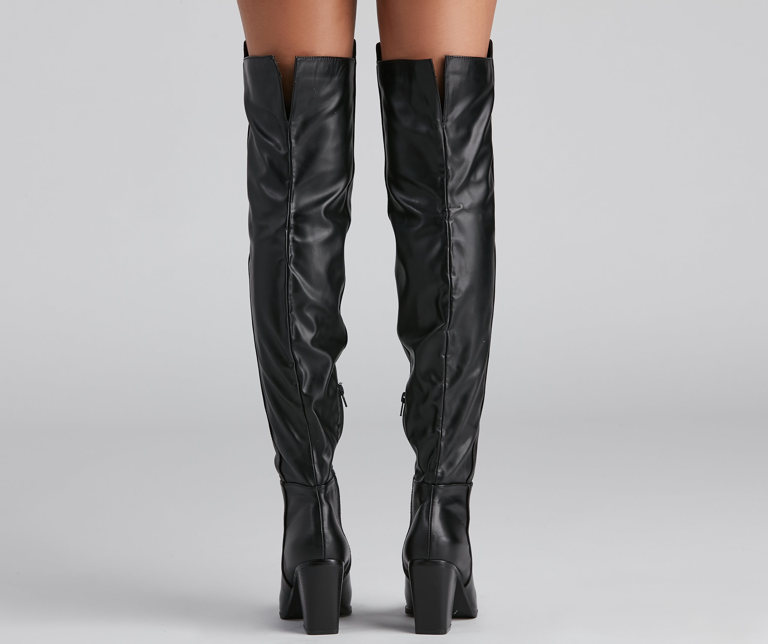 Tres Chic Faux Leather Boots