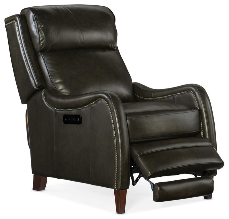 Hooker Furniture Stark Power Recliner w/ Power Headrest   Transitional   Recliner Chairs   by Homesquare  Houzz