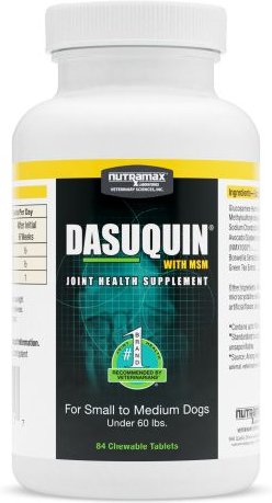 Nutramax Dasuquin Hip and Joint with MSM Chewable Tablets Joint Supplement for Small and Medium Dogs