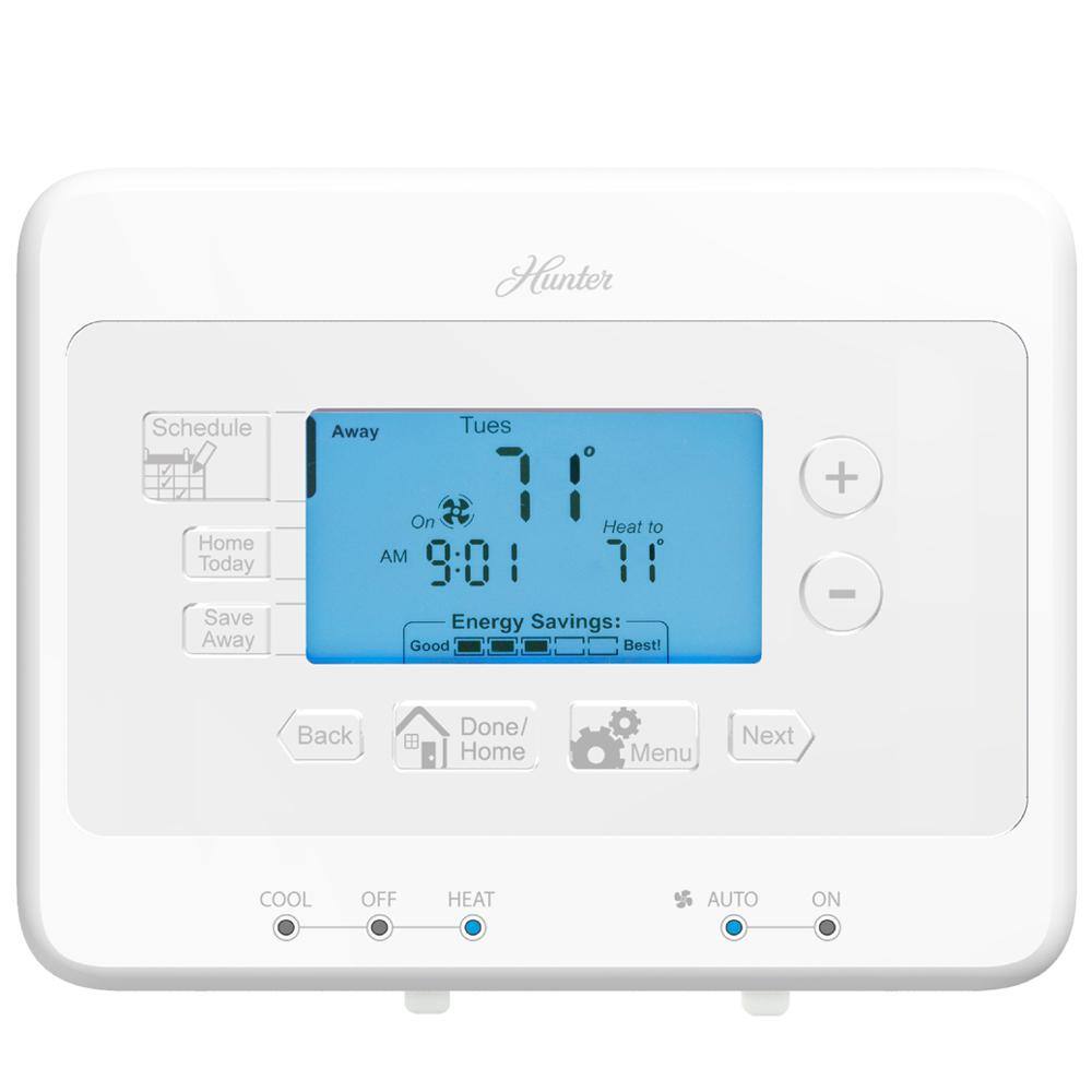 Hunter 7-Day Universal Digital Programmable Thermostat 44378