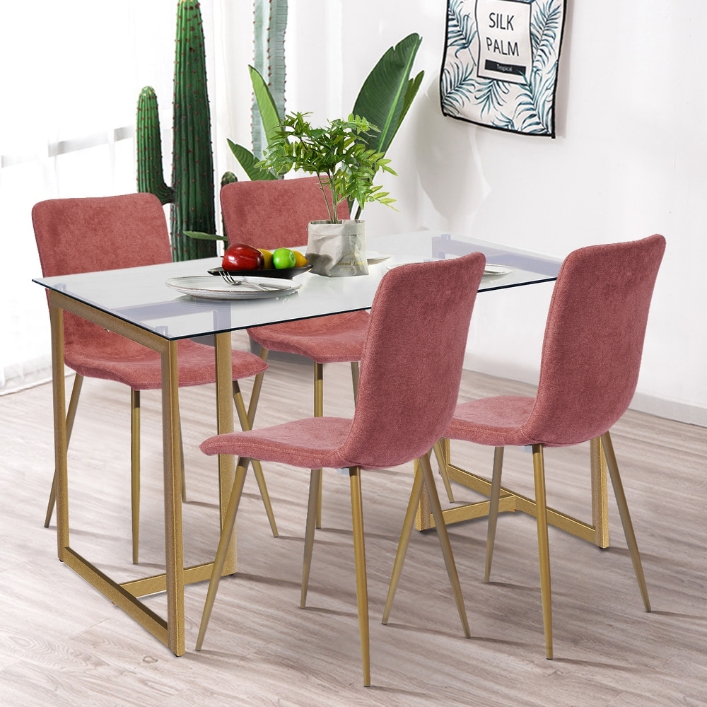 Homy Casa 5 piece Dining Table Set (Set for 4)