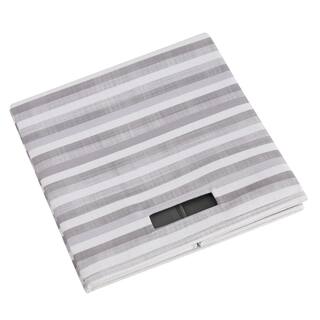 Linon Home Decor 13 in. H x 13 in. W x 13 in. D Gray Fabric Cube Storage Bin 2-Pack THD02662