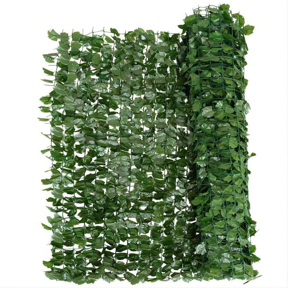 WELLFOR 118 in. W x 59 in. D Plastic Faux Ivy Leaf Decorative Privacy Fence GT-HGY-3048