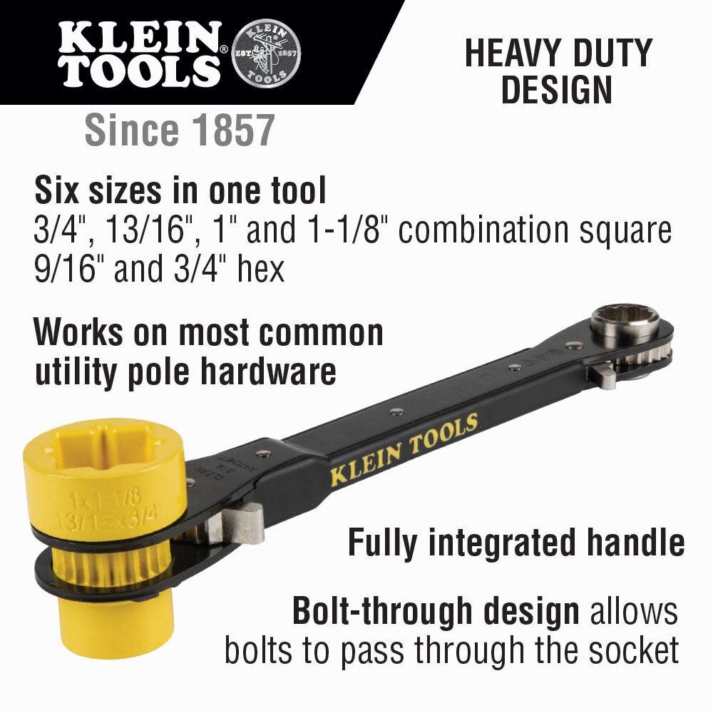 Klein Tools 5-in-1 Lineman's Wrench Heavy Duty KT155HD from Klein Tools