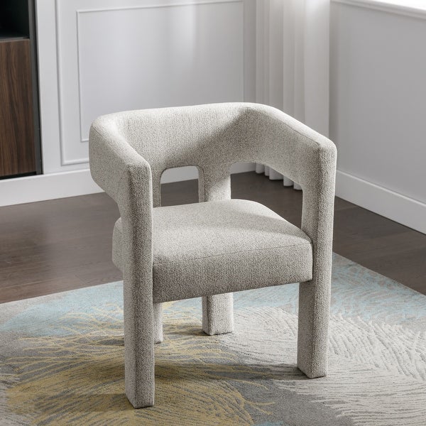 Contemporary Designed Fabric Upholstered Accent Chair Dining Chair