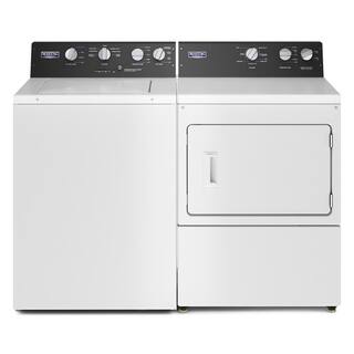 Maytag 7.4 cu.ft. vented Front Load Electric Dryer in White with Premium Motor MEDP585GW