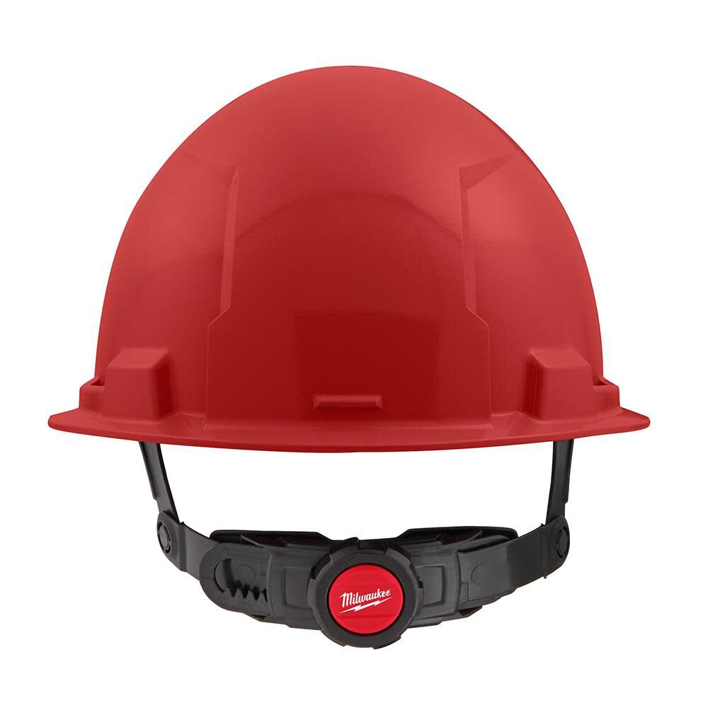 Milwaukee Red Front Brim Hard Hat with 6pt Ratcheting Suspension Type 1 Class E 48-73-1128 from Milwaukee