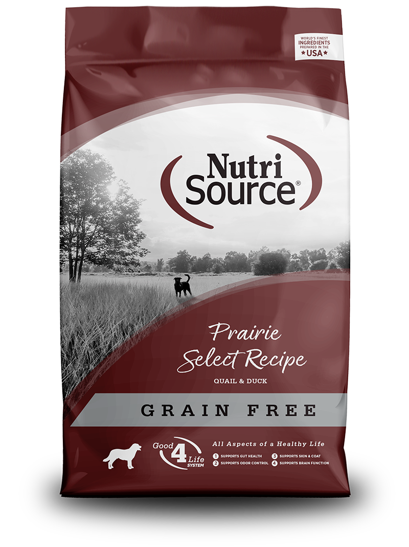 NutriSource Prairie Select Recipe Quail and Duck Grain Free Dry Dog Food