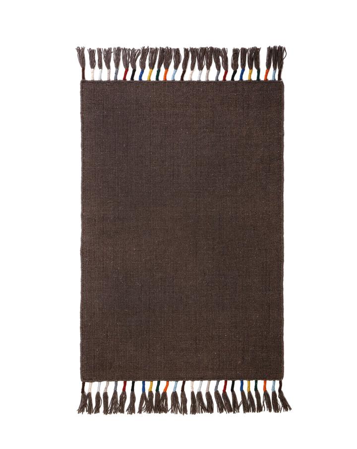 Tassle Handwoven Rug in Mocha in multiple sizes