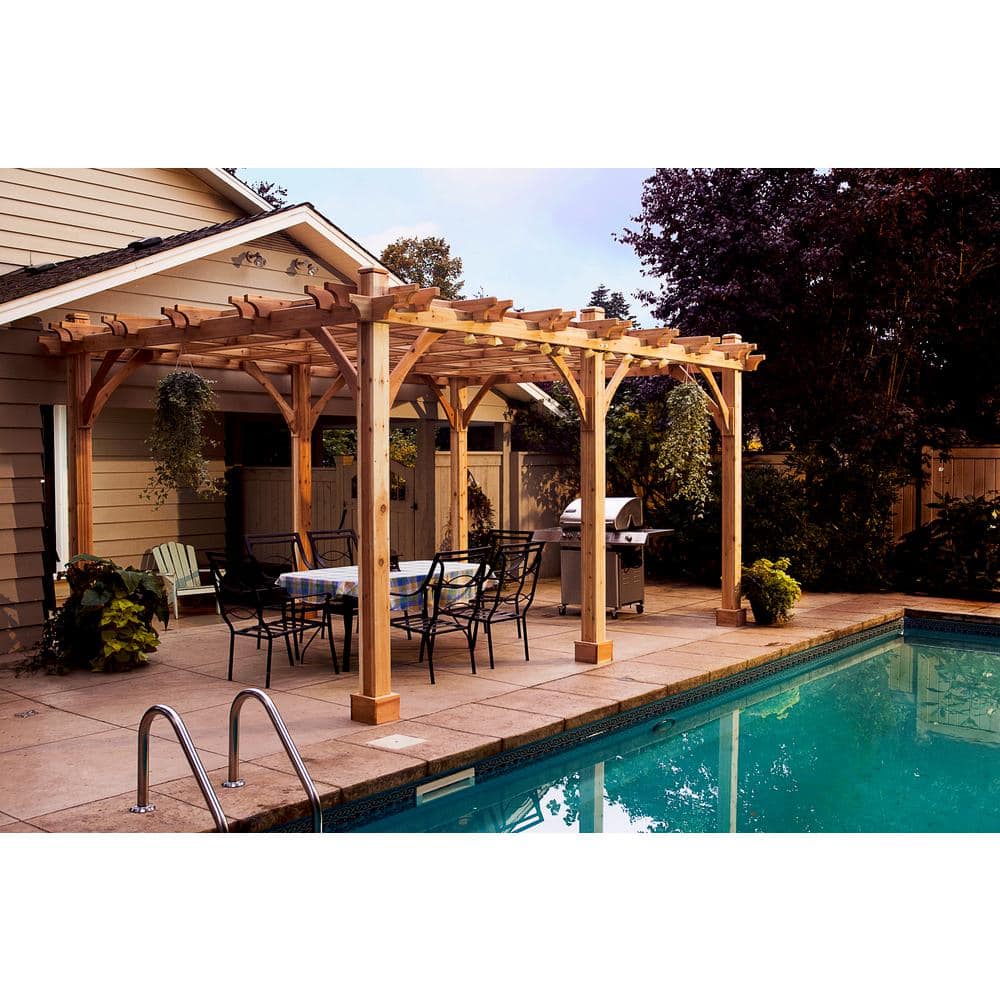 Outdoor Living Today Breeze 12 ft. x 20 ft. Cedar Pergola BZ1220