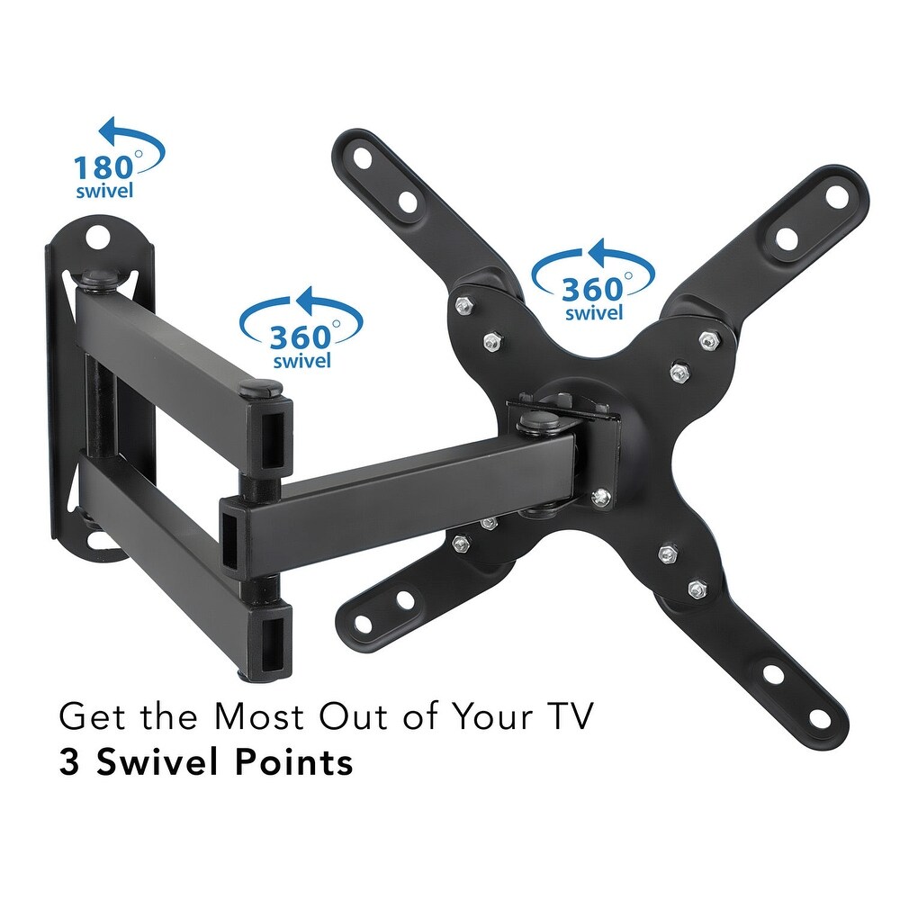 Mount It! Full Motion Small TV Wall Mount  Fits 13 43 Inch TVs