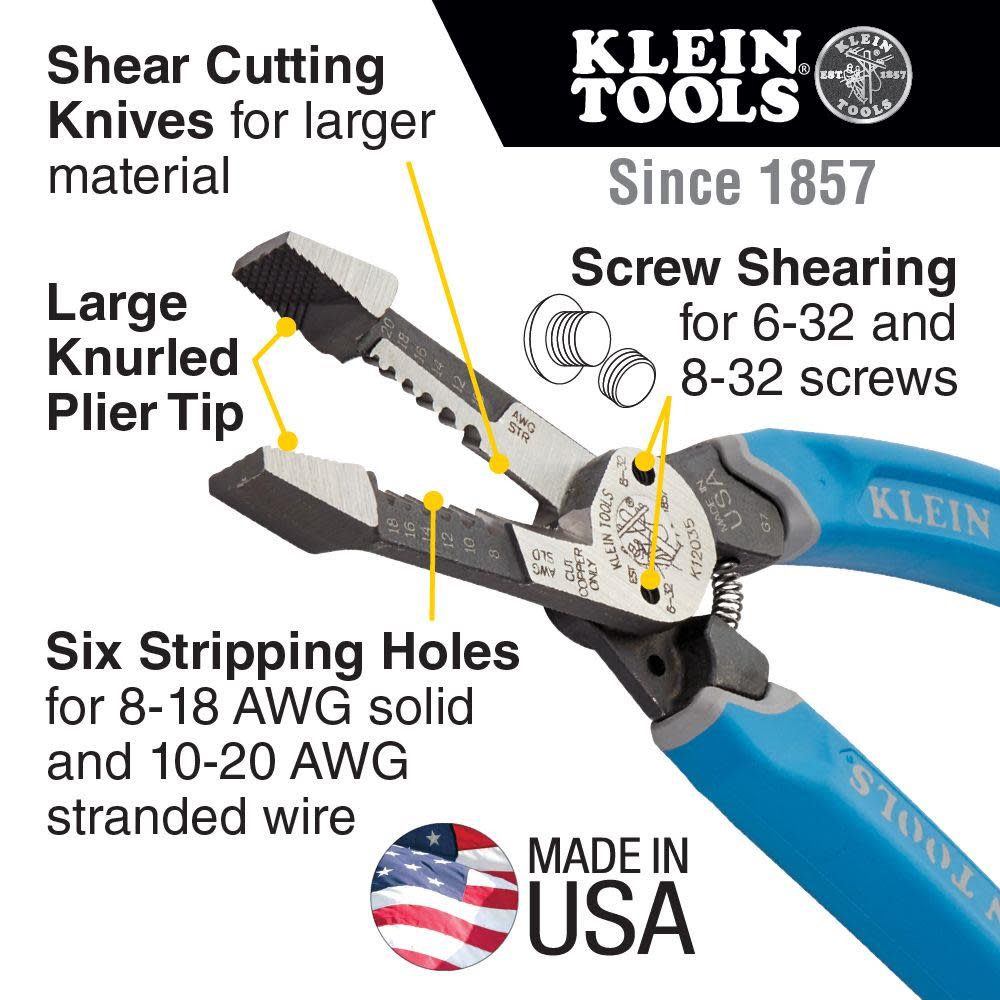 Klein-Kurve? Heavy-Duty Wire Stripper 8-20 AWG