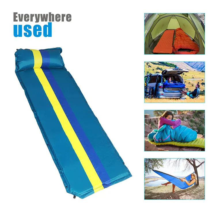 HOMFUL Color matching self inflating sleeping camping pad sleeping mattress for camping