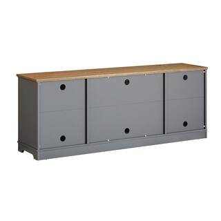 FESTIVO 70 in. Gray Tv Stand for Tvs up to 75 in. FTS21912