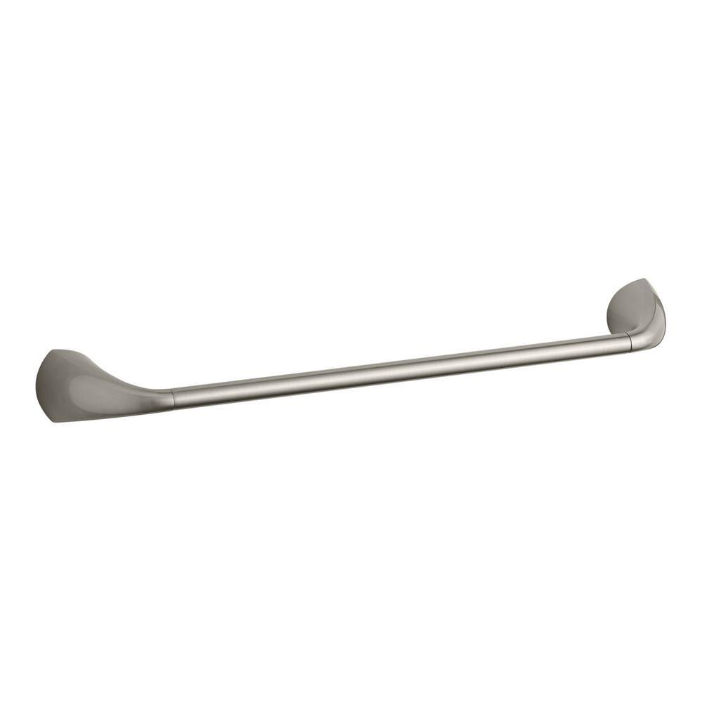 KOHLER Alteo 18 in. Wall Mounted Towel Bar in Vibrant Brushed Nickel K-37050-BN