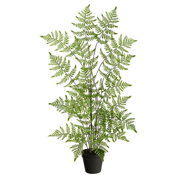 Nearly Natural 2 5 ft Ruffle Fern Artificial Tree