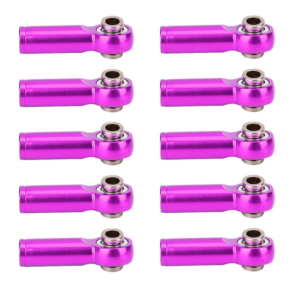 10pcs Aluminium Alloy M4 Positive And Negative Thread Tie Push Link Rod Joint For 1/10 Model Rc Carpurple