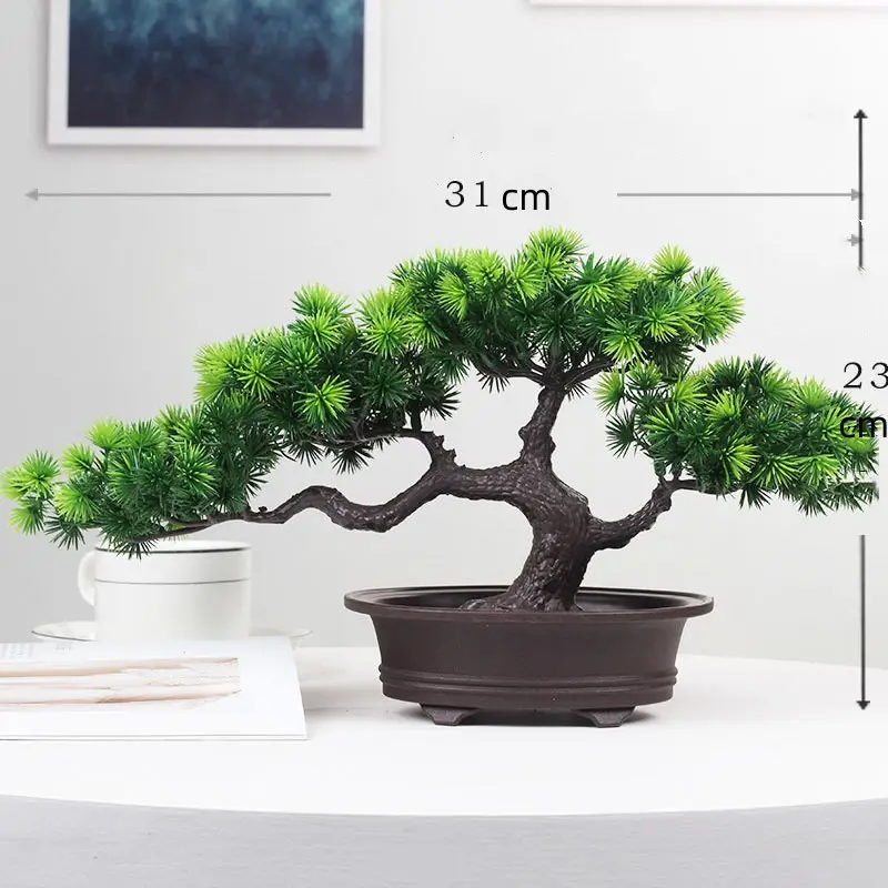 High Quality Low Cost Mini Bonsai Tree Table Decoration Plastic China Natural Carton Box Environmental Friendly ODM OEM Accepted