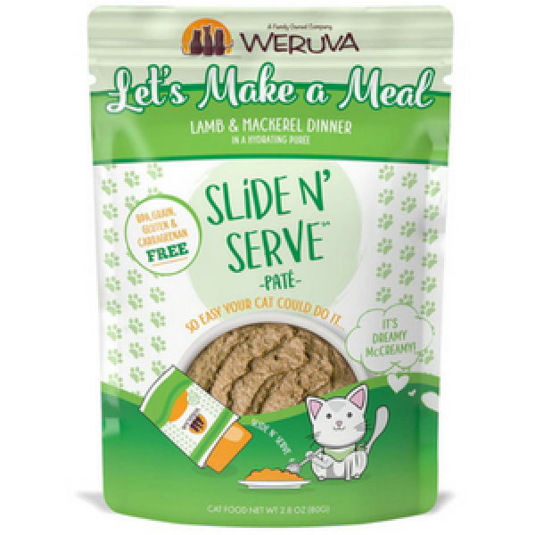 Weruva Slide N' Serve Let's Make a Meal Lamb and Mackerel Dinner Pate Gr