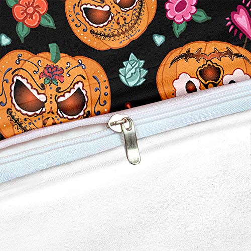 Pumpkin Cartoon Halloween Duvet Cover Set