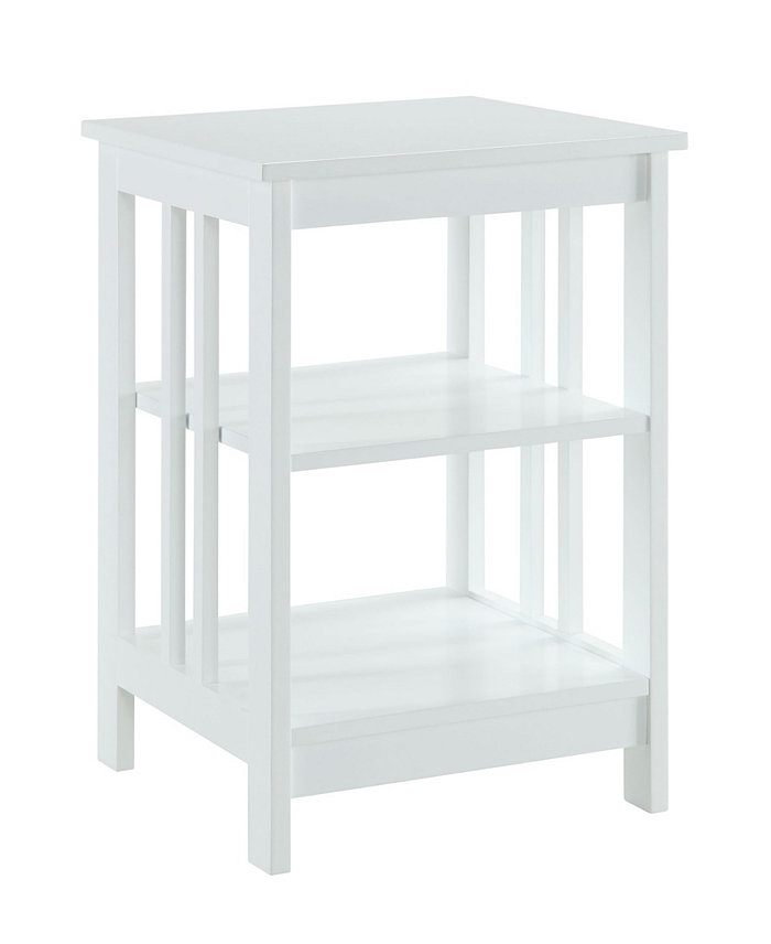 Convenience Concepts Mission End Table with Shelves