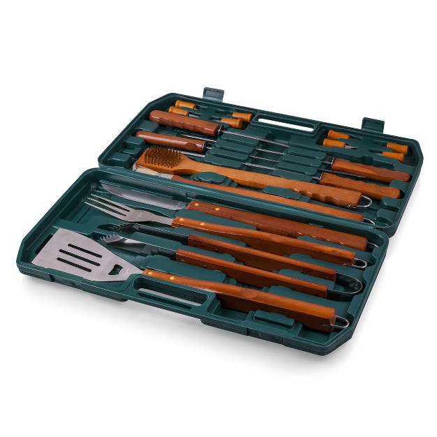 Picnic Time 18pc Bbq Grill Set Green