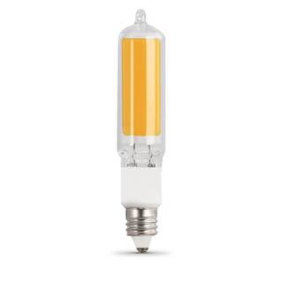 Feit Electric 50-Watt Equivalent T4 Mini Candelabra E11 Base Dimmable LED Light Bulb in Bright White 3000K (1-Bulb) BP50MC830LEDG2HDRP