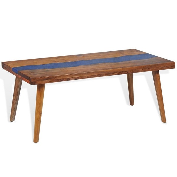 vidaXL Coffee Table Teak Resin 39.4