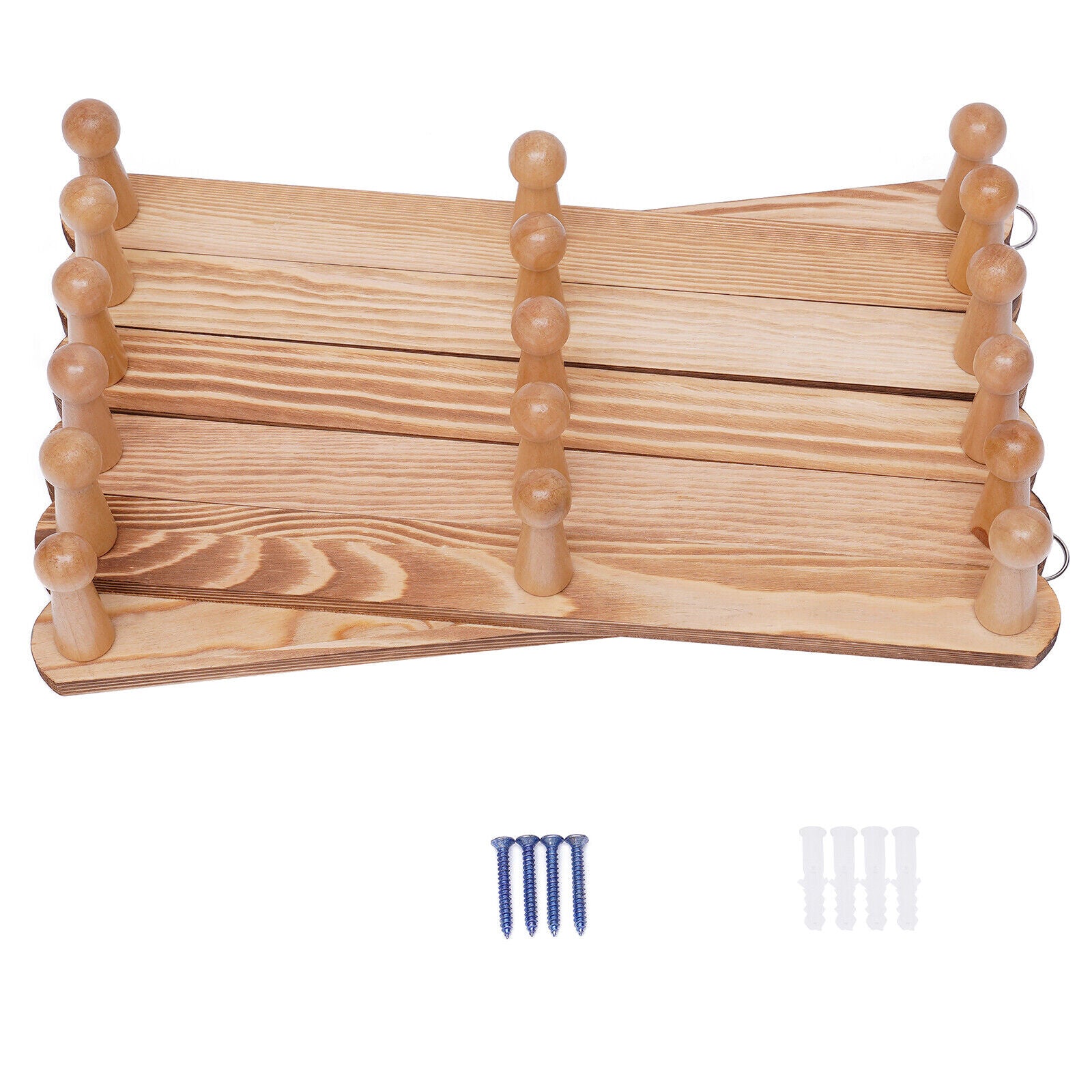 Wall Hanger Wall Expandable Coat Rack Hat Rack Wooden Accordion Design 17 Hooks Wall Hanger Expandable Coat Rack Modern Wooden X-shape Clothes Hanger 17 Hooks Wall Hanger Wooden Wall-Mounted Coat Rack