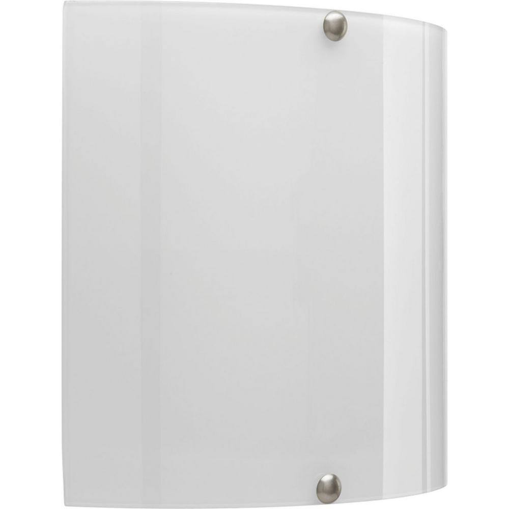 Progress Lighting 1-Light White Integrated LED Wall Sconce with White Glass P7093-3030K9