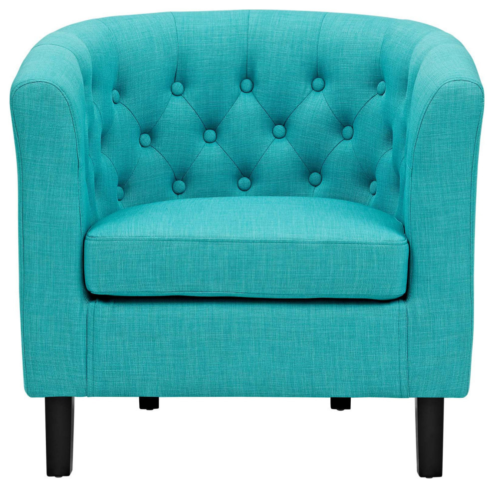 Zoey Pure Water Upholstered Fabric Armchair   Modern   Armchairs And Accent Chairs   by Rustic Home Furniture Deco  Houzz