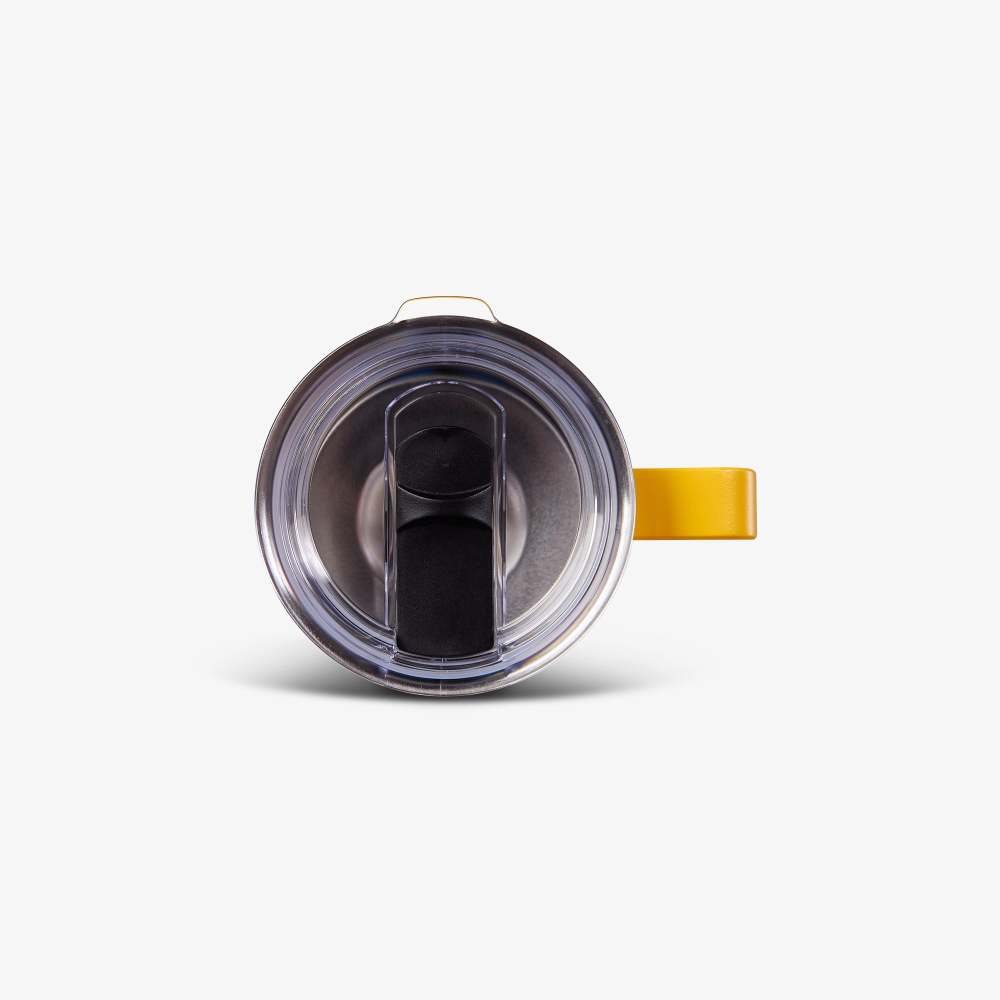 Igloo Mug Reusable Hot/Cold Stainless Steel Yellow 13.5oz ;