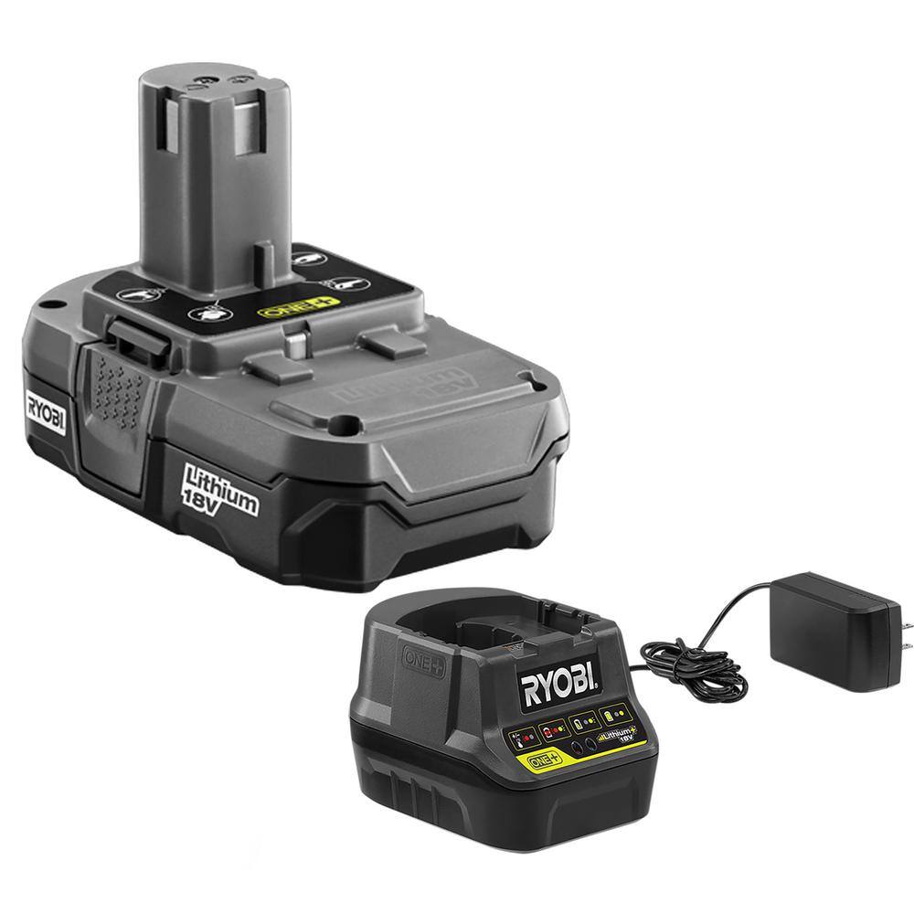 RYOBI ONE+ 18V 10 in. Cordless Battery String Trimmer and Edger with 1.5 Ah Battery and Charger P2030