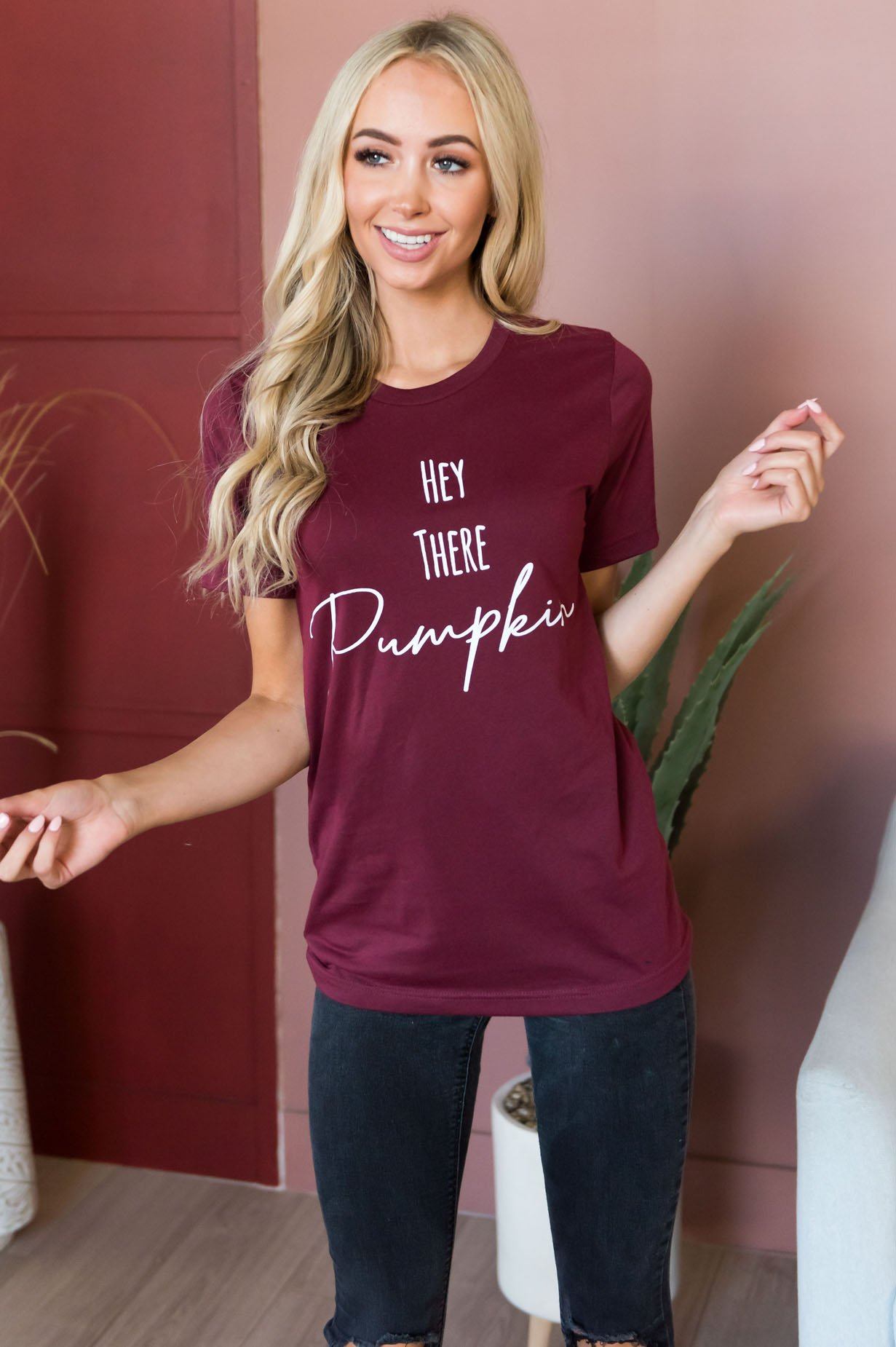 Hey There Pumpkin Modest Tee