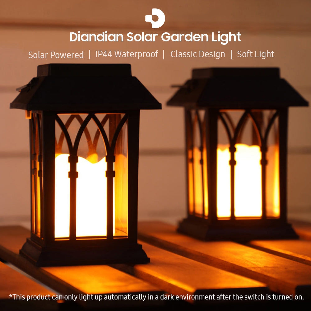 Diandian Solar Garden Light Night Light Solar Powered Waterproof Solar Yard Light for Lawn/Patio/Yard/Pathway/Walkway/Indoor Use