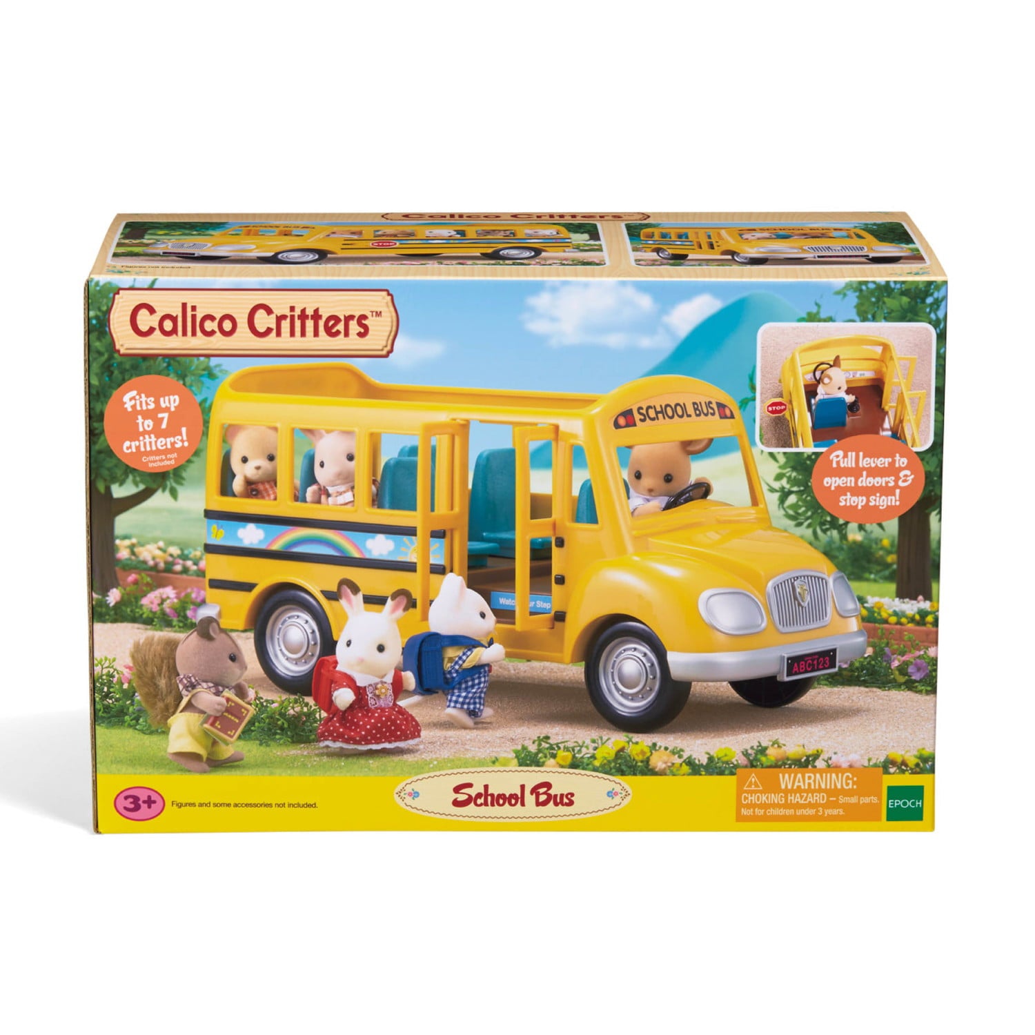 Calico Critters School Bus, Toy Vehicle for Dolls