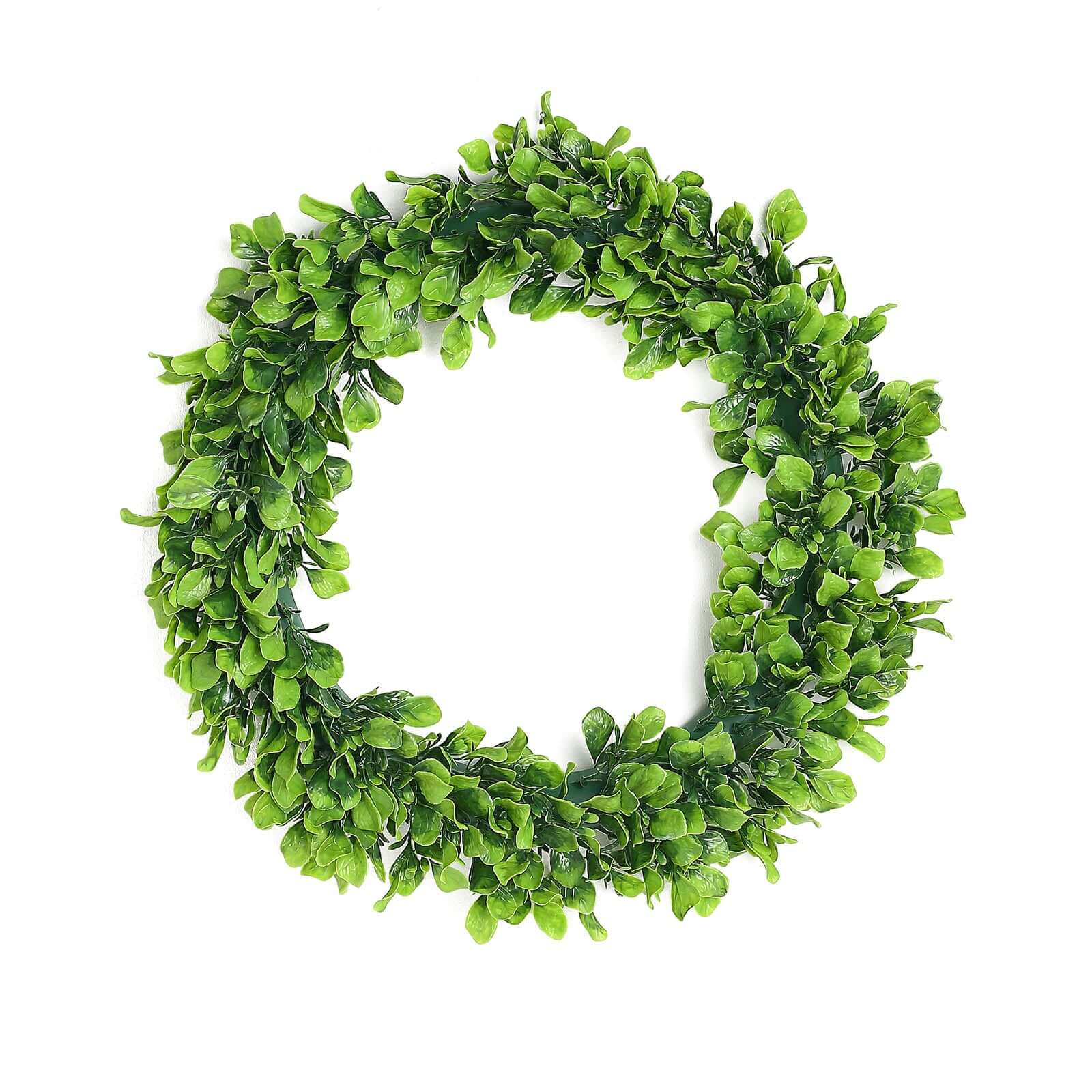 2 Pack Green Artificial Lifelike Jasmine Leaf Spring Wreaths 21