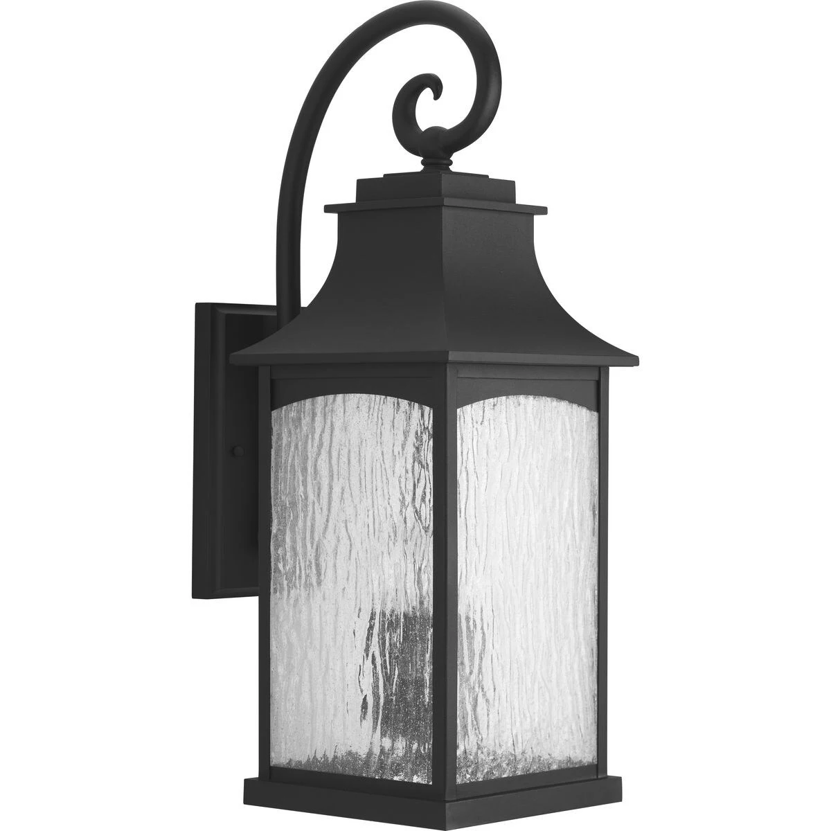 Progress Lighting Maison Black Aluminum 3-light Large Wall Lantern Shopping - The Best Deals on Outdoor Wall Lanterns | 18933113