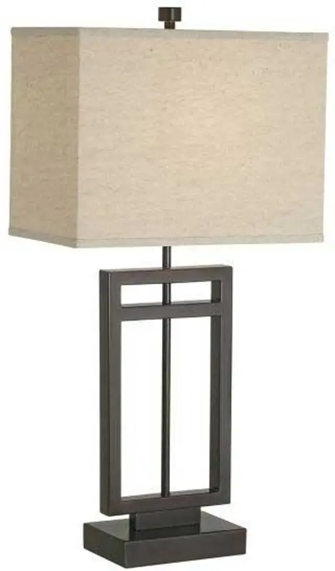 Central Loft Bronze Table Lamp