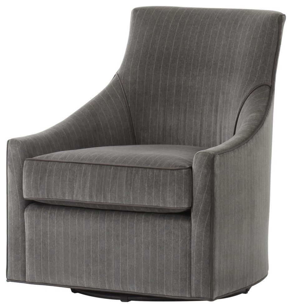 Della Swivel Chair   Transitional   Armchairs And Accent Chairs   by Virgil Stanis Design  Houzz