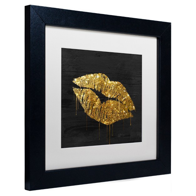 Trademark Fine Art color Bakery x27 golden Lips x27 Matted Framed Art