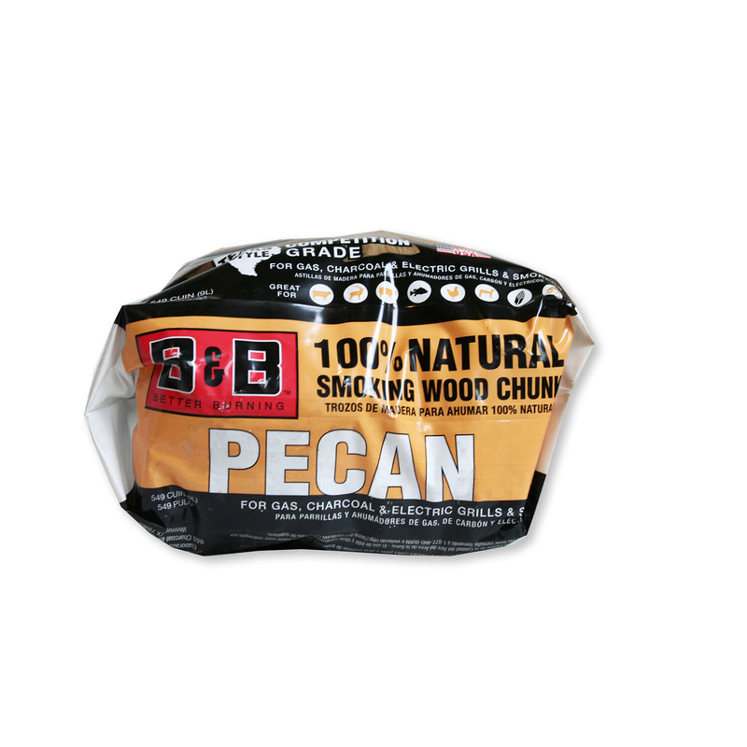 BandB Charcoal All Natural Pecan Wood Smoking Chunks 549 cu in