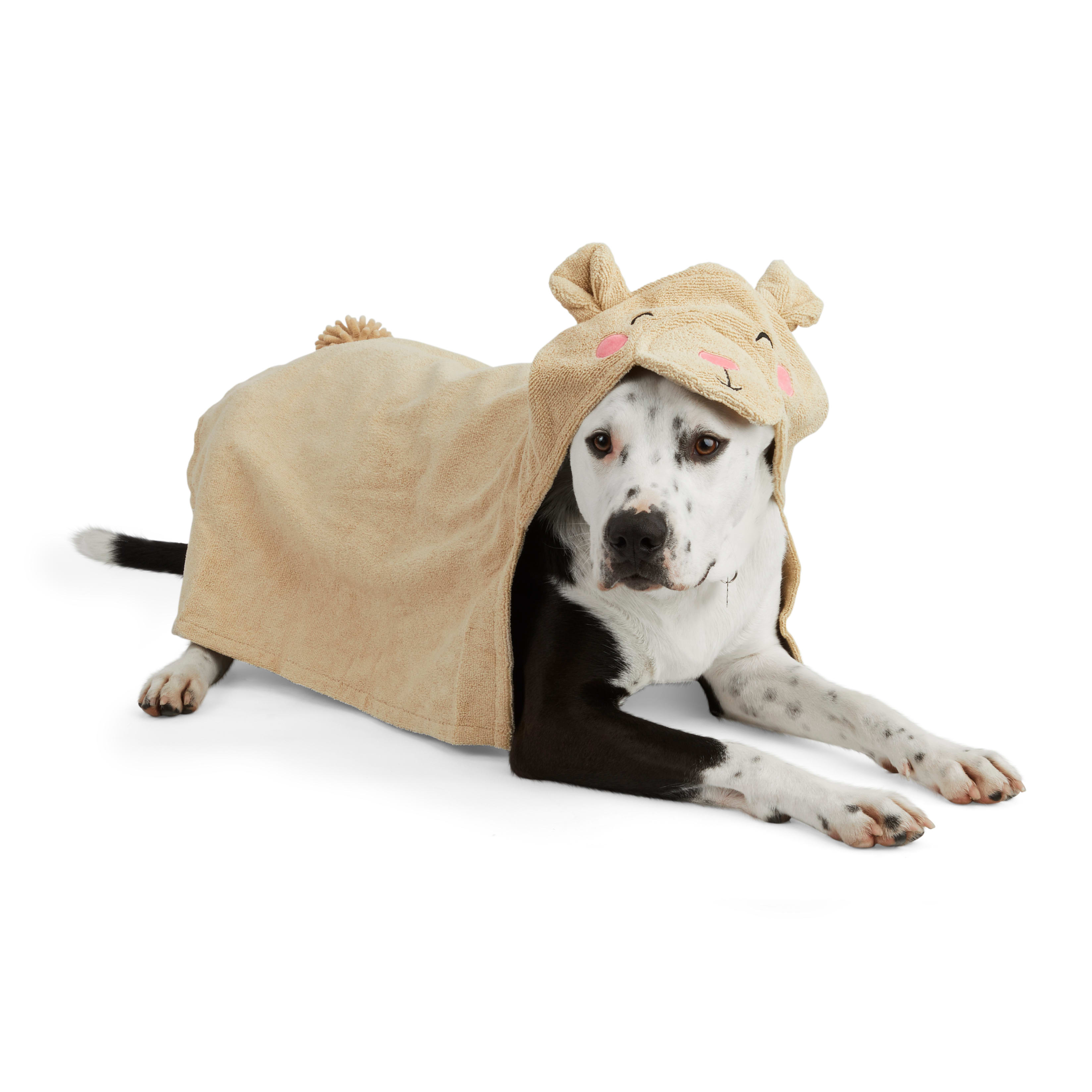 Well  Good Bear Hooded Dog Towel， Large/X-Large