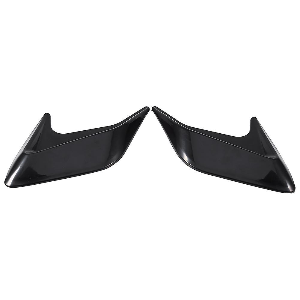 2x Car Decorative Air Scoop Outlet Flow Intake Hood Vent Bonnet Universal Diy Black