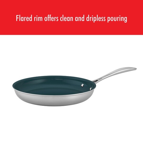 ZWILLING Clad CFX Stainless Steel Ceramic Nonstick Fry Pan