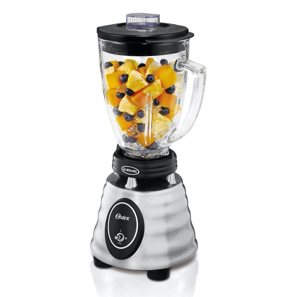 Oster Heritage Classic Series 48 oz. 2-Speed Stainless Steel Blender with 6-Cup Glass Jar 2107238