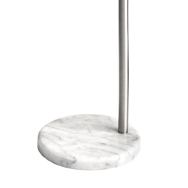 Marble Floor Lamp Lighting Silver 68 5 quot H X 37 quot W X 12 quot D