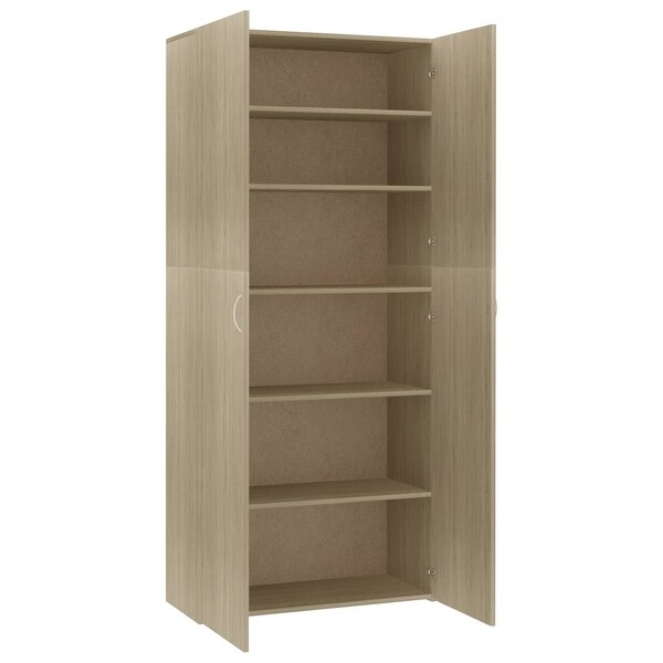 Shoe Cabinet Sonoma Oak 31.5x14x70.9 Chipboard - - 35206069