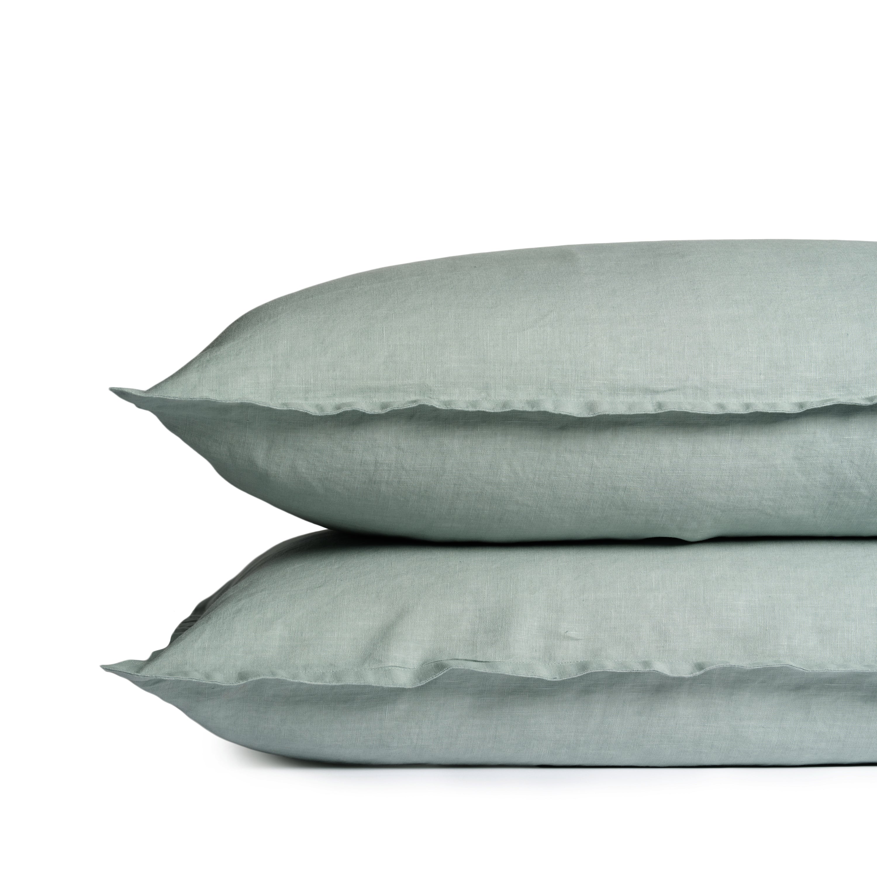 Gray Linen Pillowcases (Set of 2) - Soft, Elegant & Breathable Bedding