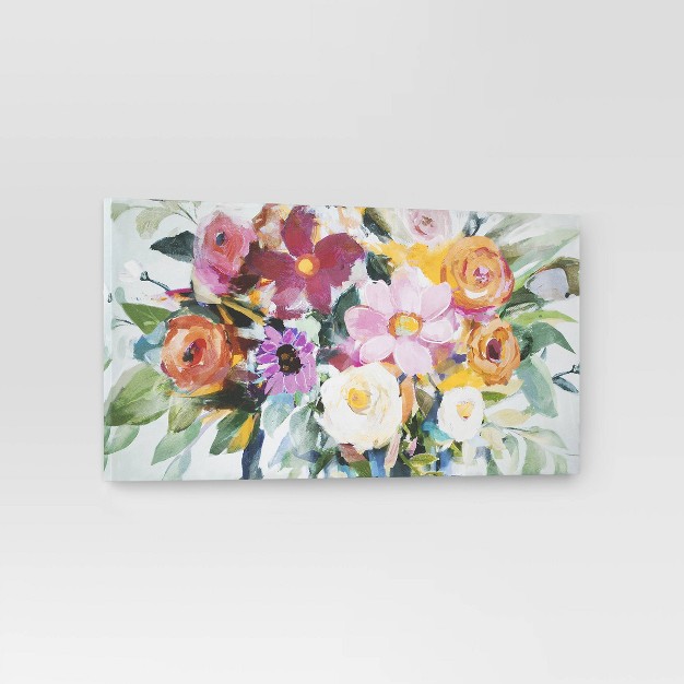 X 24 quot Floral Bunch Unframed Wall Canvas